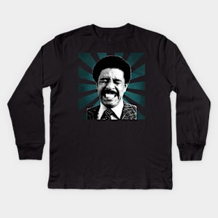 Richard Pryor II Retro Pixel II 70s Kids Long Sleeve T-Shirt